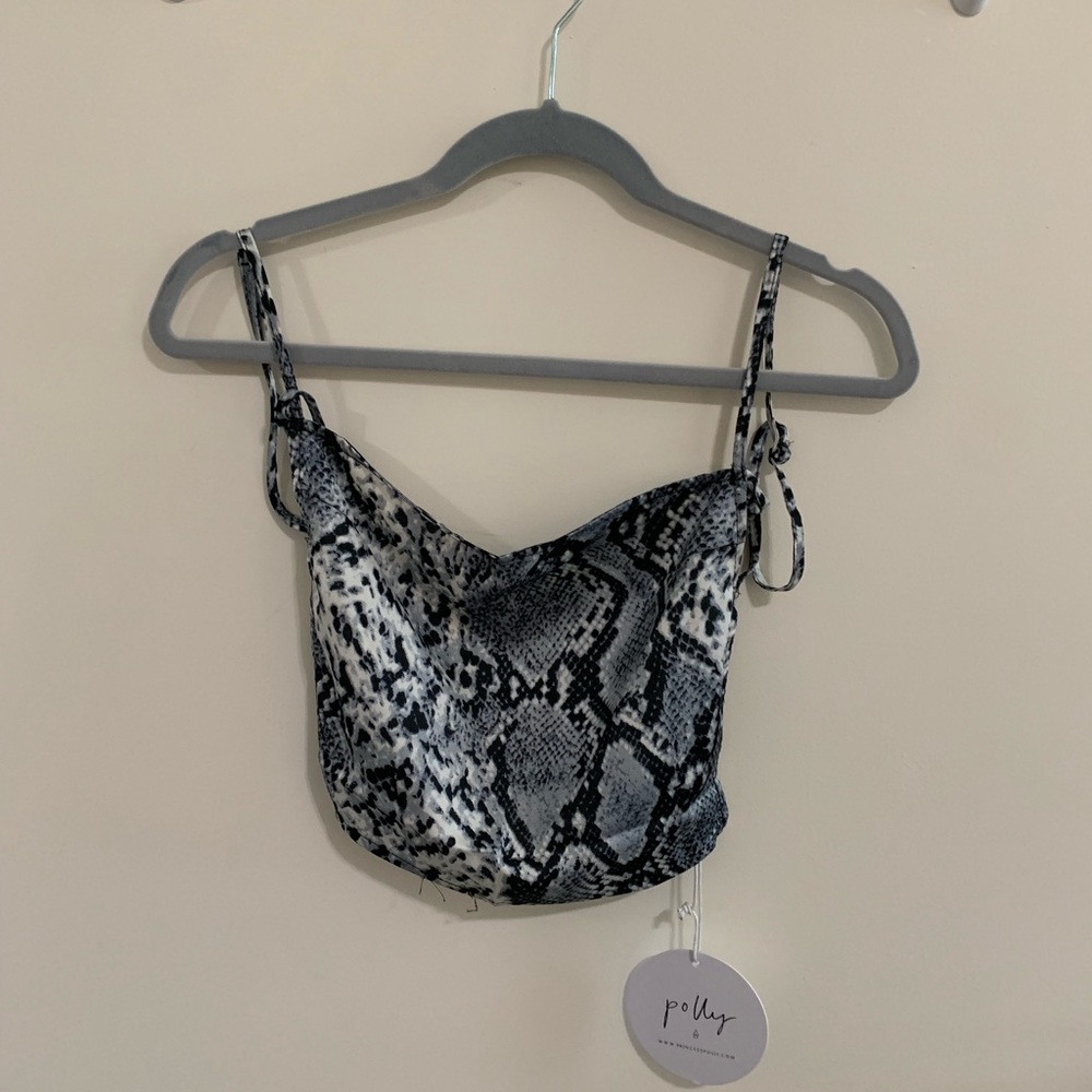 Princess Polly snake print crop top
